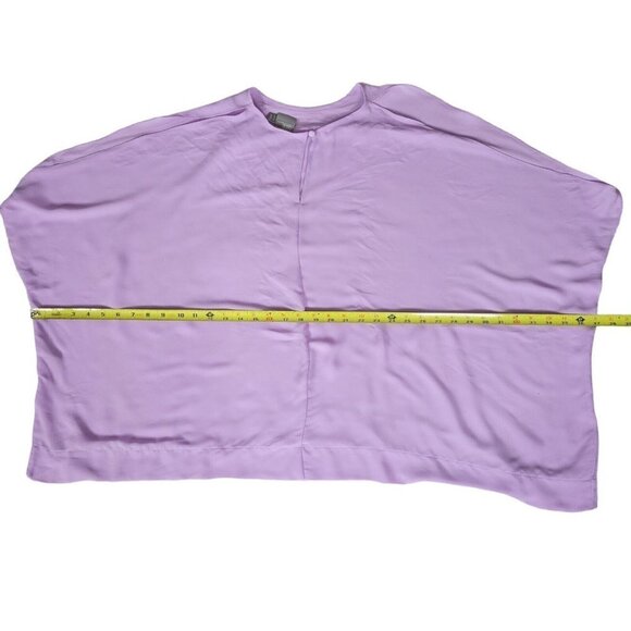 ASOS Cover Up Top Size 16 Lavender Cold Shoulder Batwing Sleeve Oversized - Picture 8 of 10